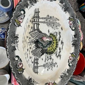 Antique Turkey Platter
